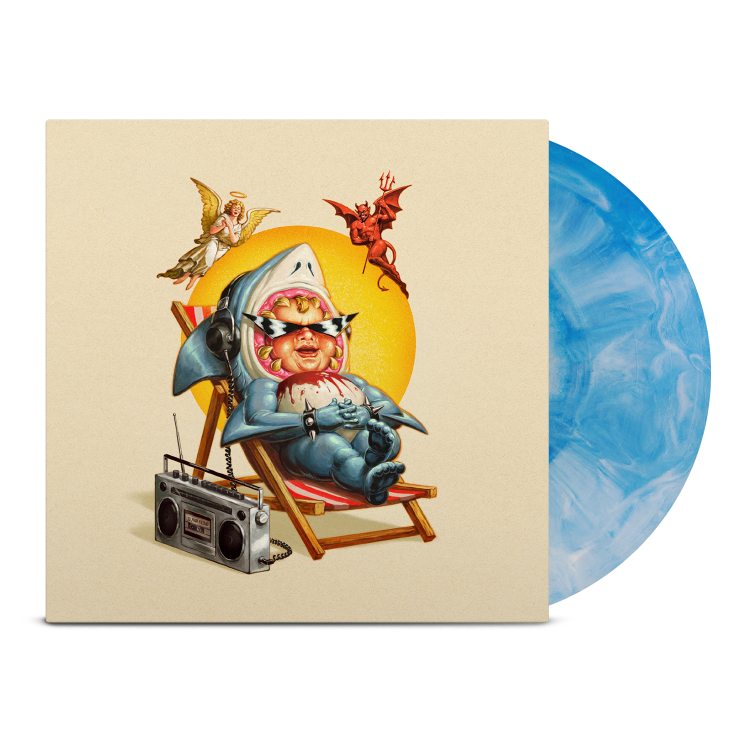 drain-is-your-friend-lp-vinyle-bleu-splash image 1