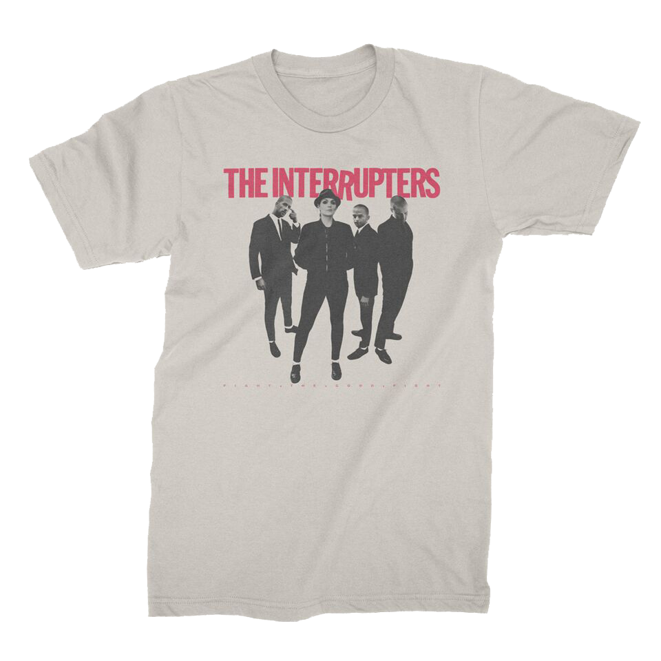 the-interrupters-fight-the-good-fight-t-shirt-naturel-coton image 1