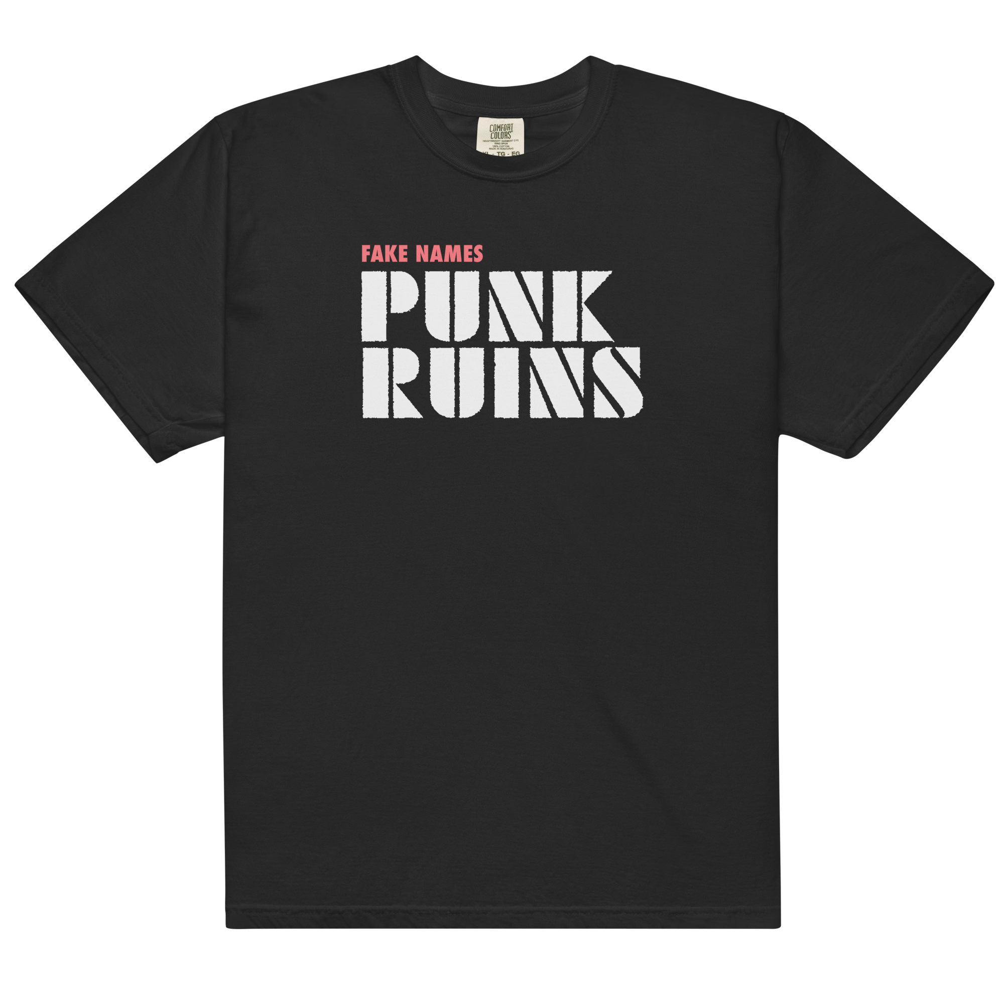 epitaph-records-punk-ruins-t-shirt-noir-coton-fake-names image 1