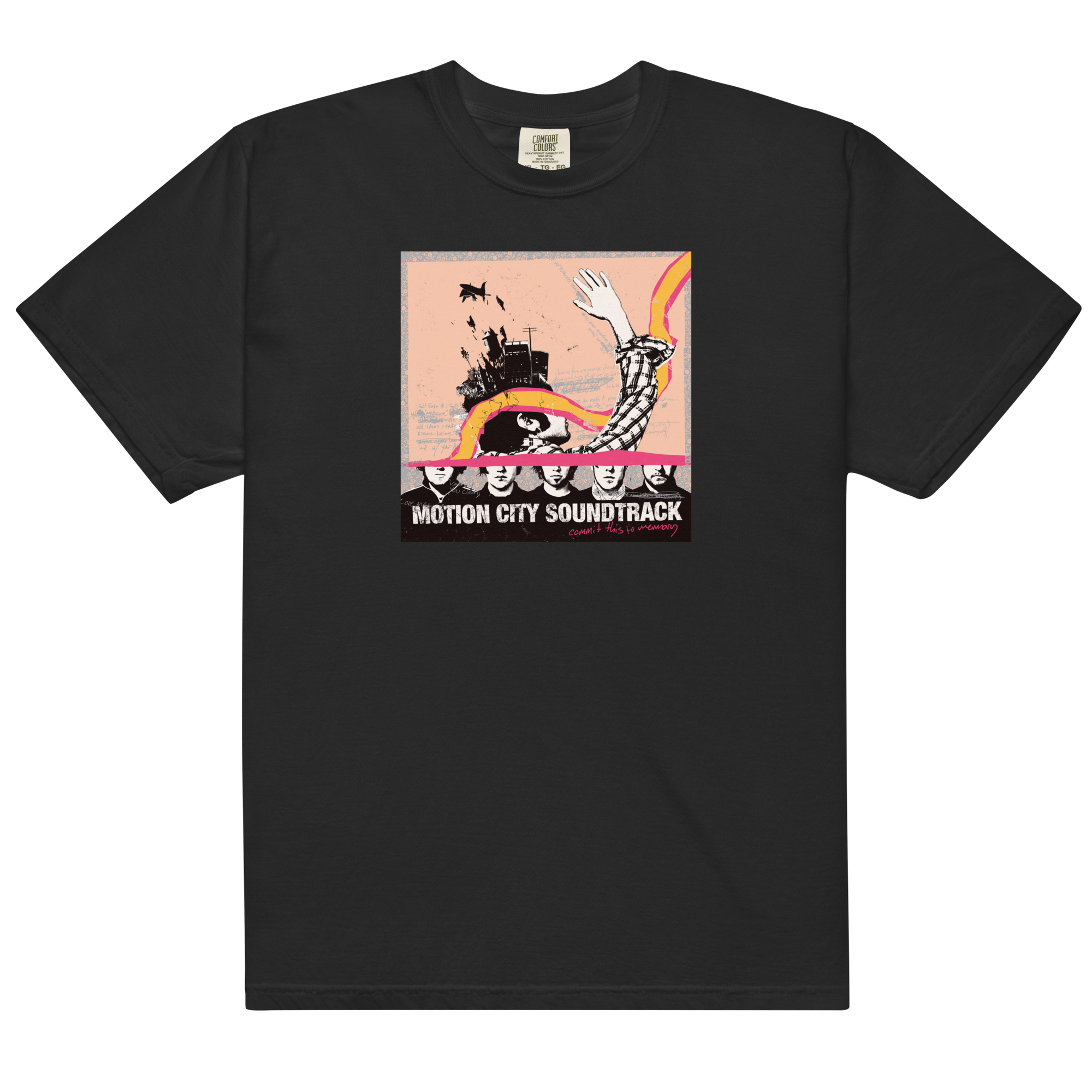 commit-this-to-memory-t-shirt-noir-coton-album image 1