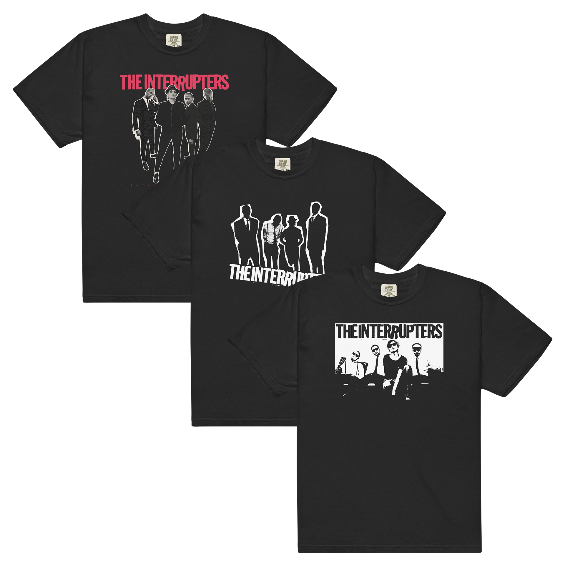 the-interrupters-t-shirt-bundle-3-tees-noir-coton image 1