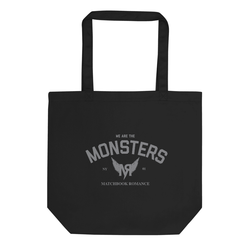 monsters-tote-sac-tote-bag-noir-coton-bio-we-are-monsters image 1