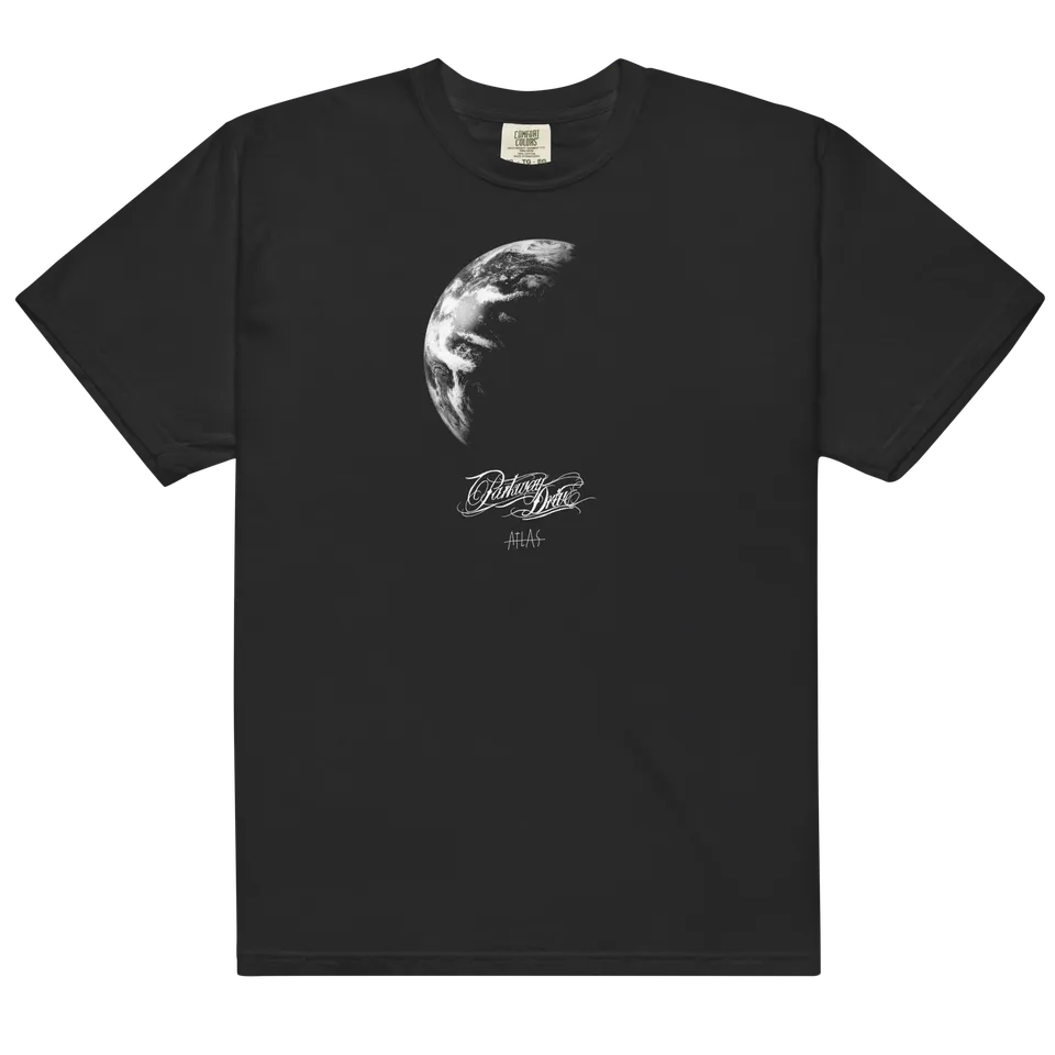 atlas-t-shirt-noir-coton-manches-courtes-visuel-album image 1