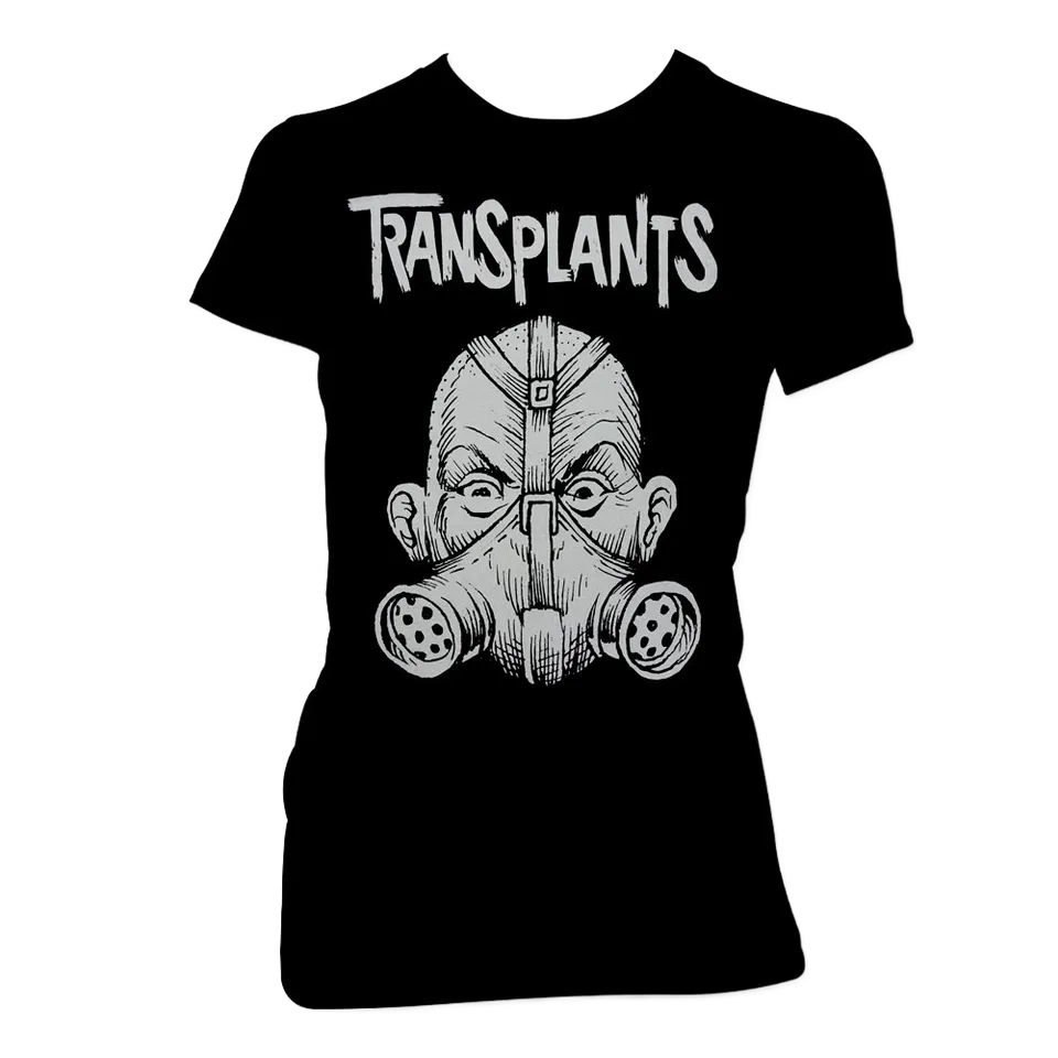 transplants-gas-mask-t-shirt-femme-noir-slim image 1