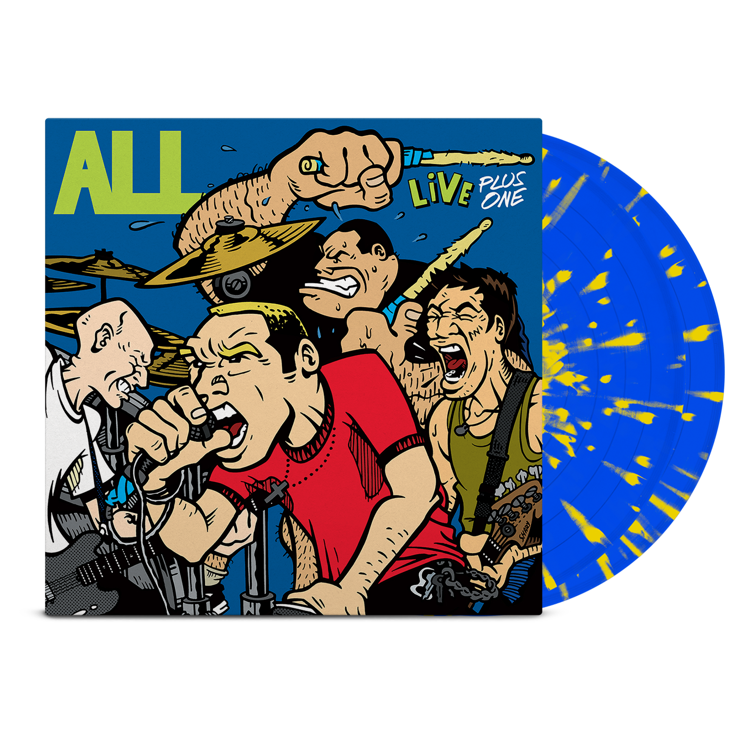 all-descendents-live-plus-one-double-vinyle-splatter-bleu image 1