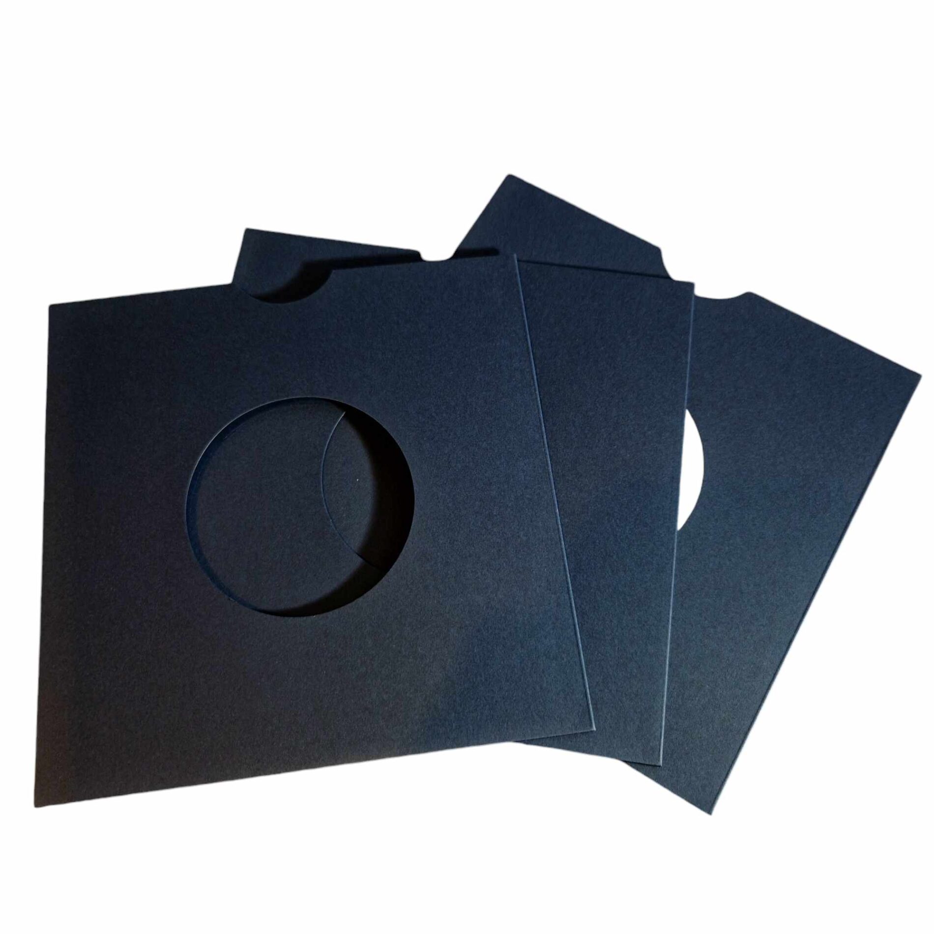 cleangroove-pochettes-vinyle-50-pochettes-kraft-bleu-45t-300g image 1