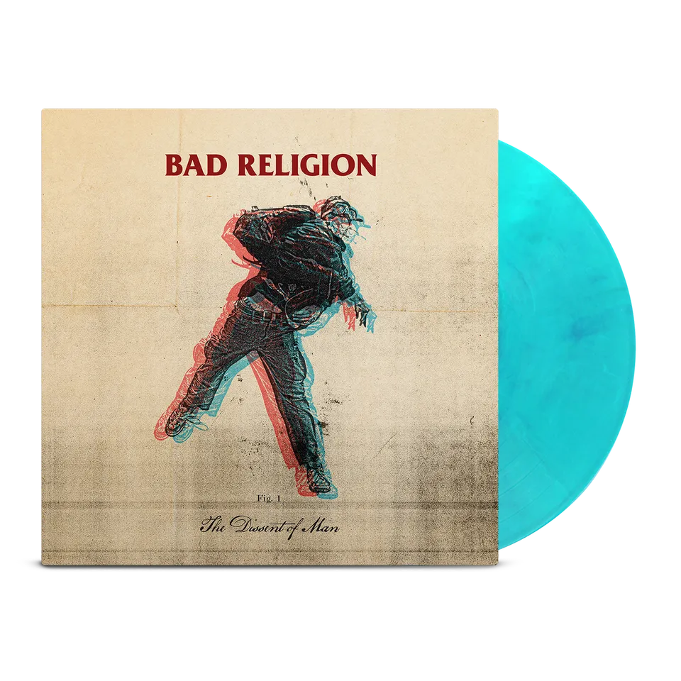 epitaph-records-the-dissent-of-man-lp-vinyle-vert-bleu-bad-religion image 1