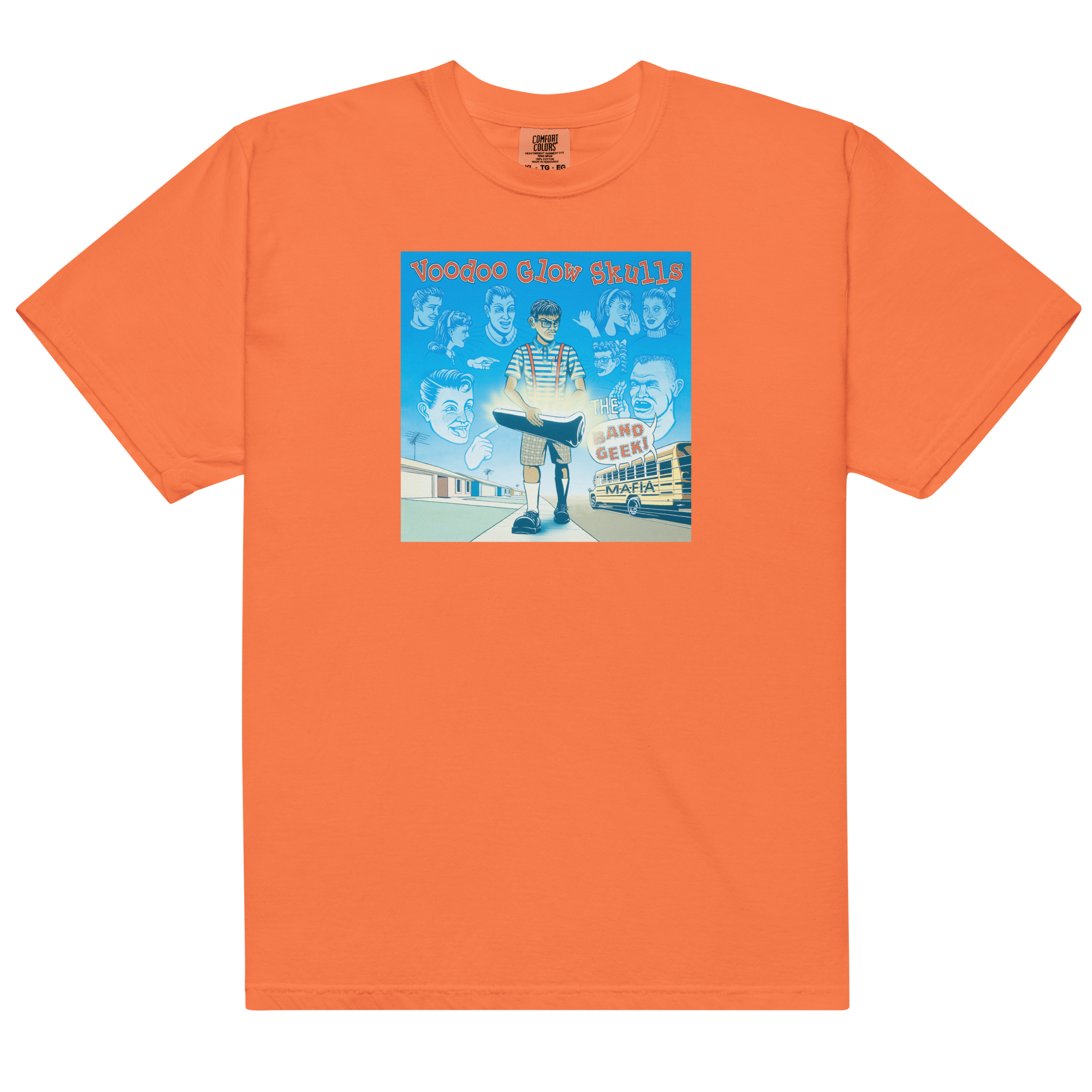 the-band-geek-mafia-t-shirt-t-shirt-orange-100-coton image 1