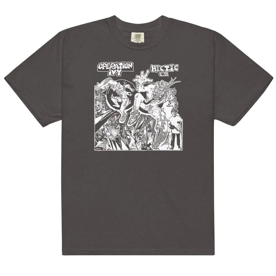 epitaph-hectic-t-shirt-gris-fonc-coton-manches-courtes image 1