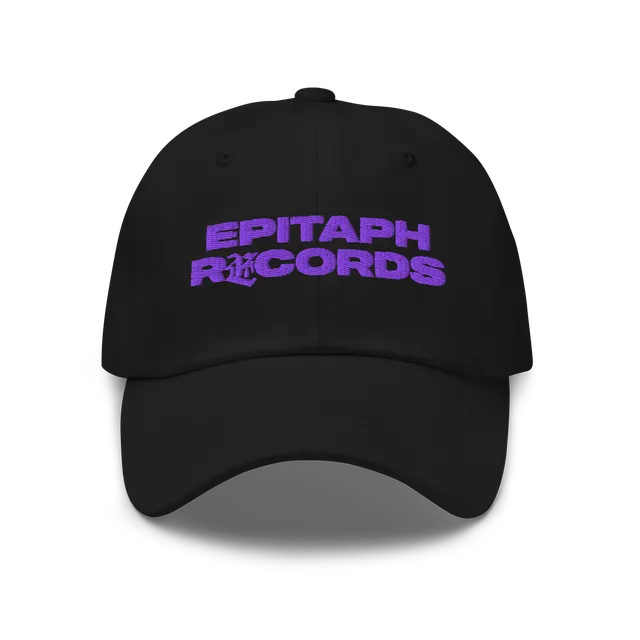 epitaph-records-logo-casquette-dad-hat-noire-brod-e image 1