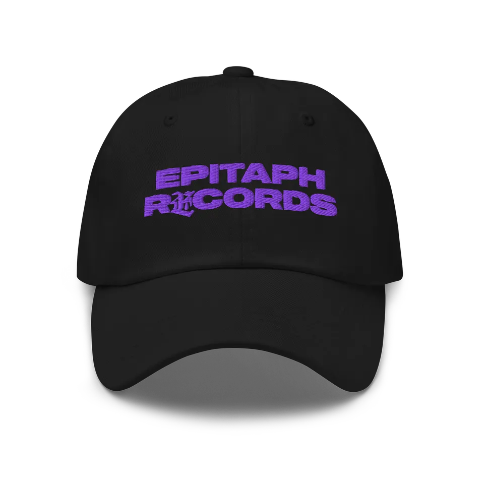 epitaph-records-logo-casquette-dad-hat-noire-brod-e image 1