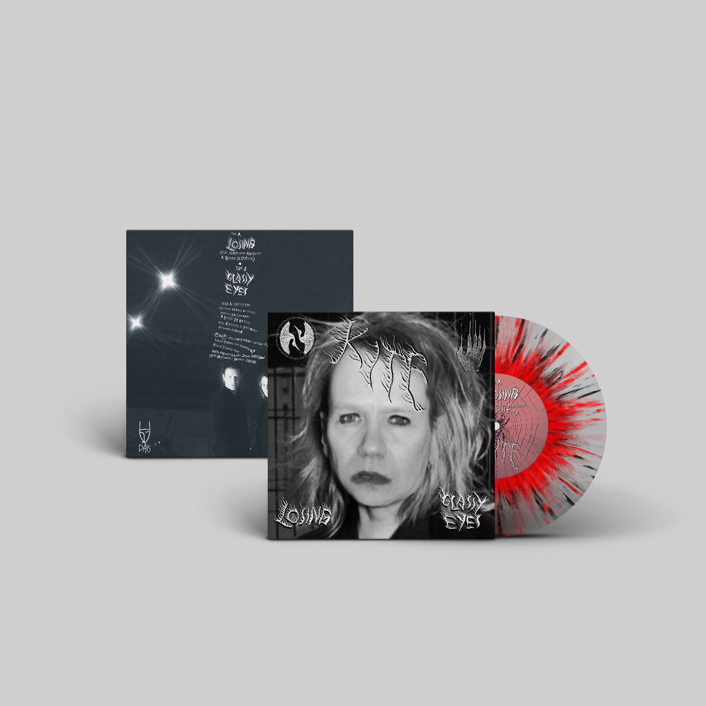dais-records-kite-losing-glassy-eyes-vinyle-7-noir-synth-pop image 2