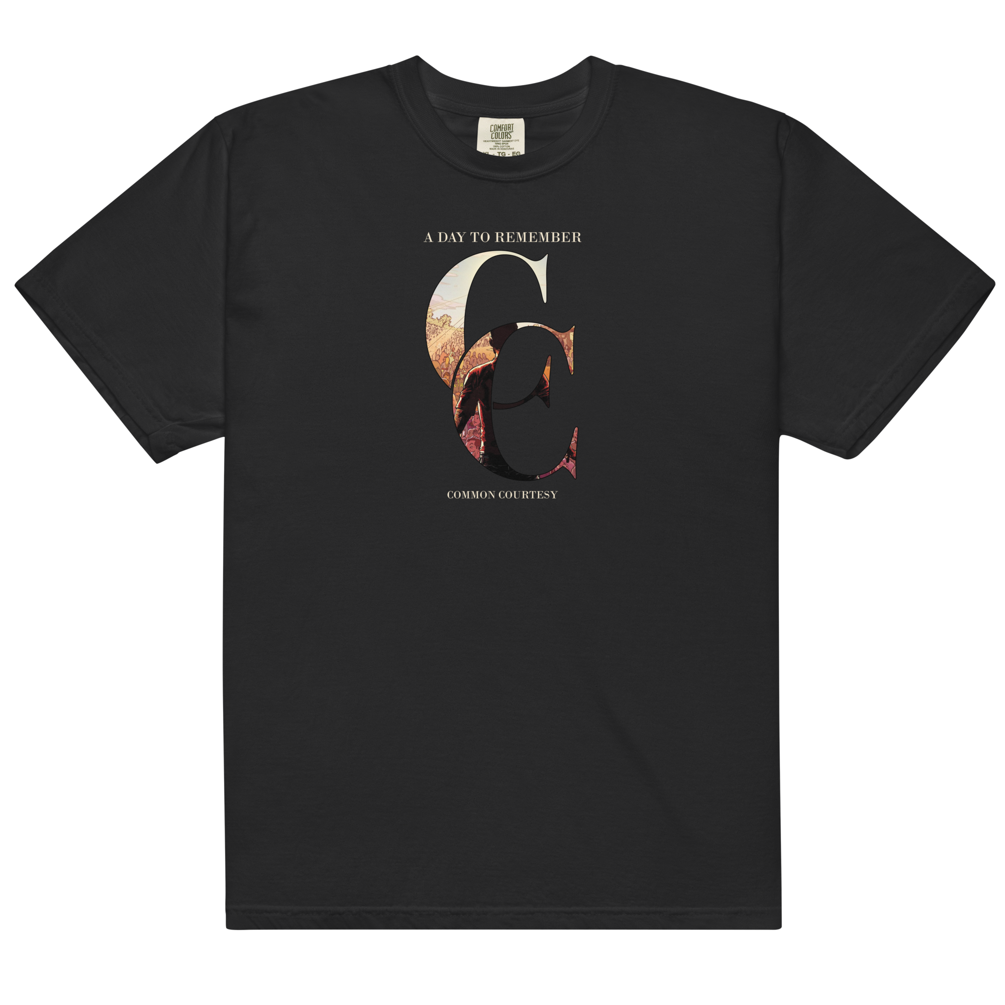 common-courtesy-t-shirt-noir-coton-album image 1