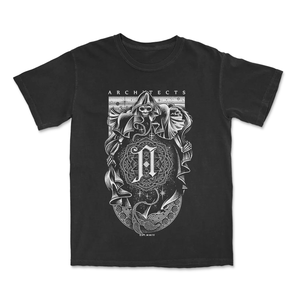 architects-reaper-t-shirt-noir-100-coton-metalcore image 1