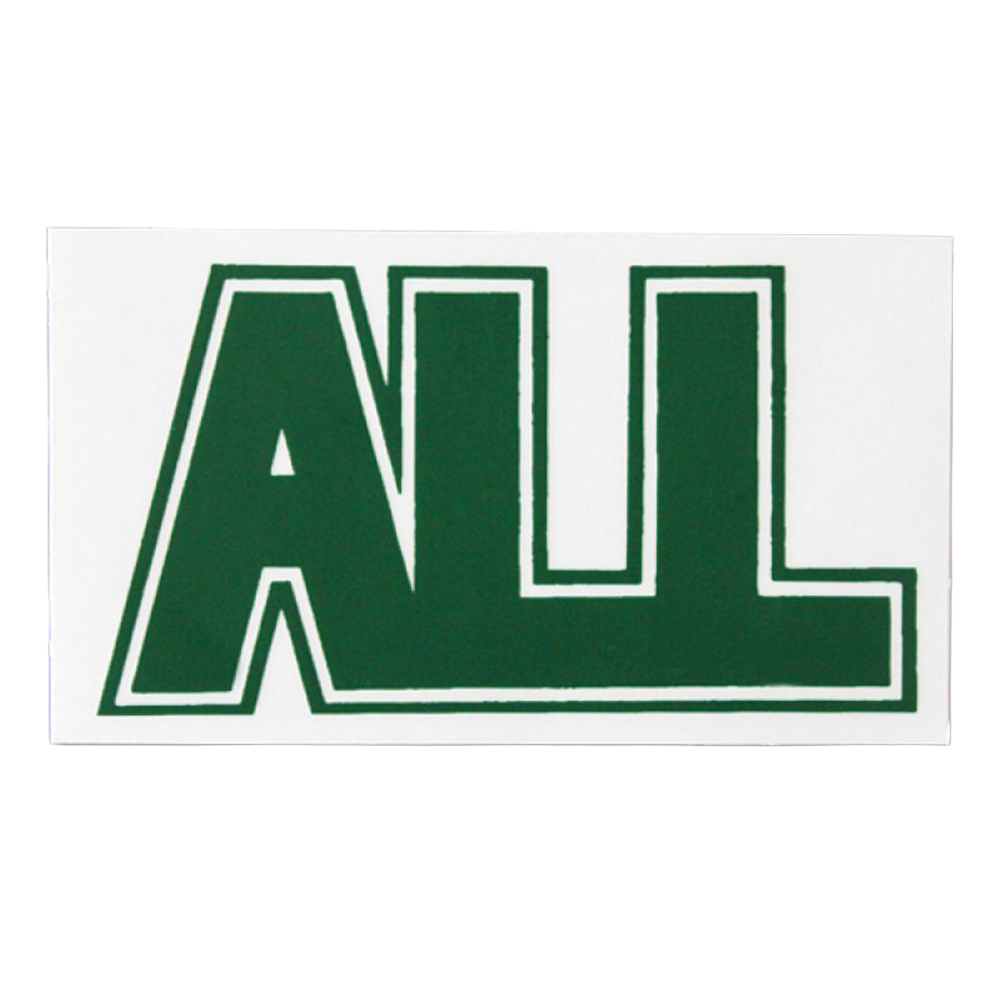 all-logo-sticker-vert-vinyle-10-x-5-cm image 1