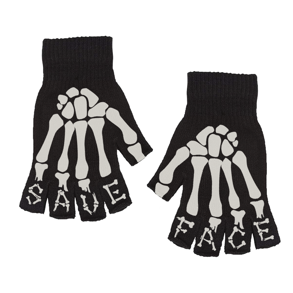 save-face-gants-mitaines-squelette-noir-sans-doigts image 1