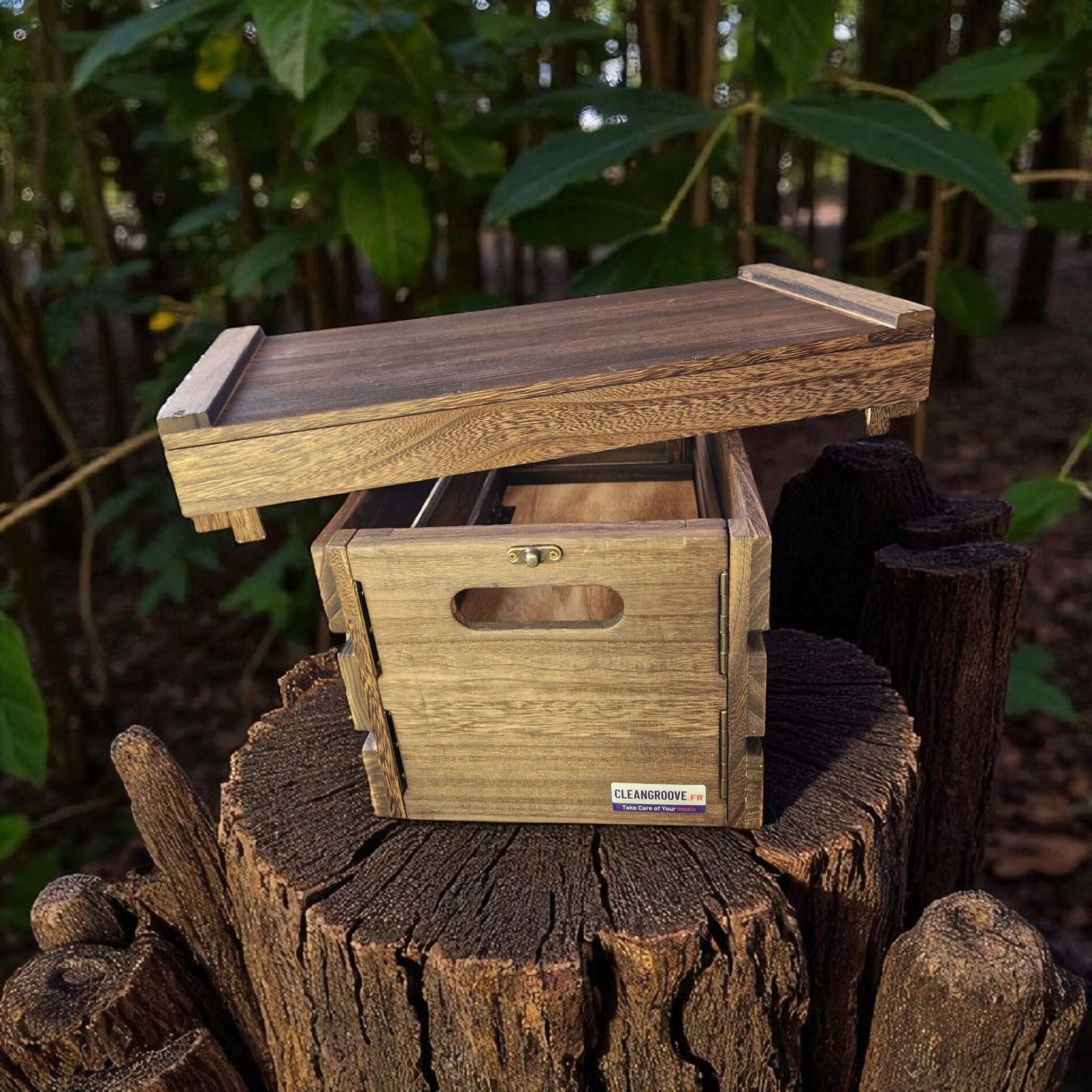 cleangroove-groovebox-45-caisse-vinyle-bois-lot-de-2-150-disques image 4