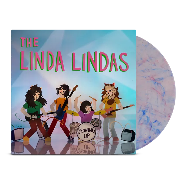 the-linda-lindas-growing-up-vinyle-lp-clear-blue-pink image 1
