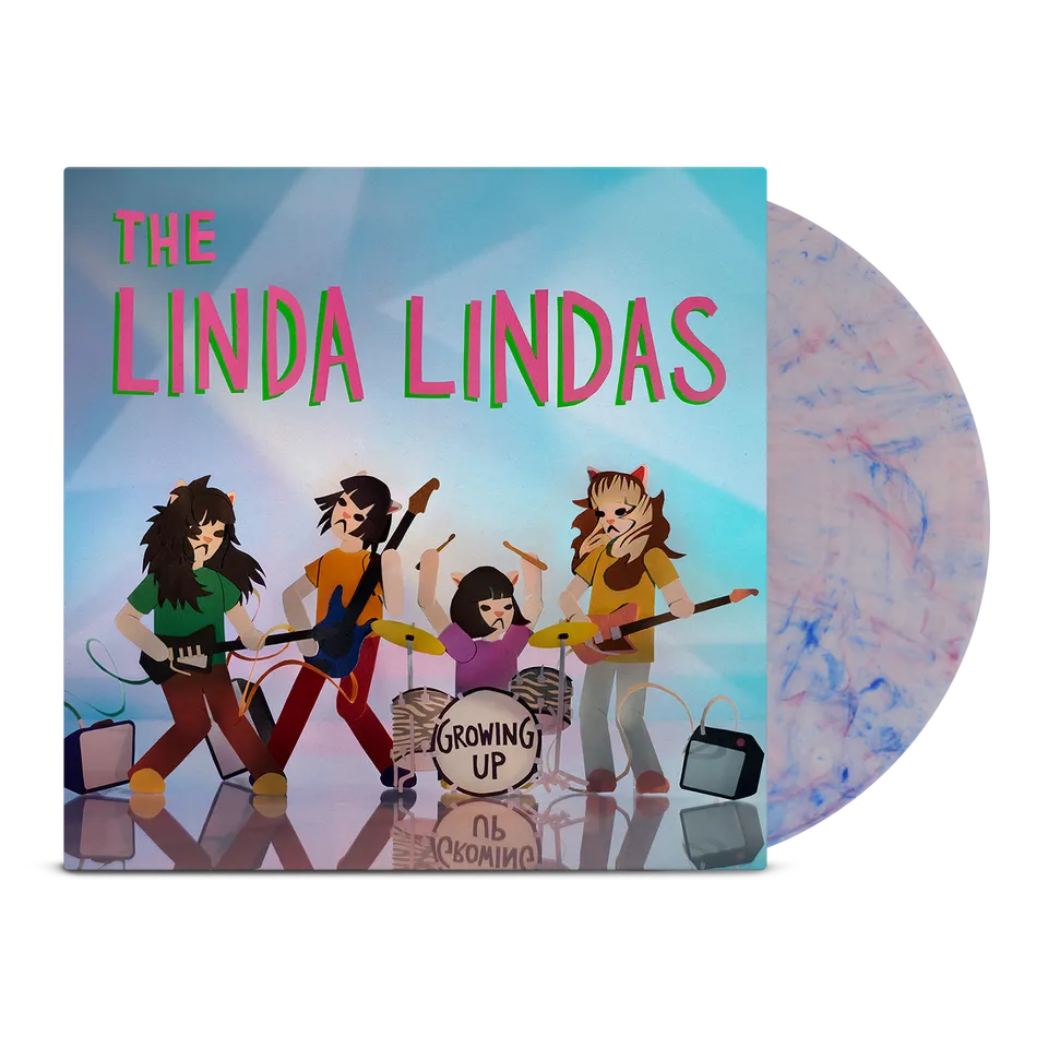 the-linda-lindas-growing-up-vinyle-lp-clear-blue-pink image 1