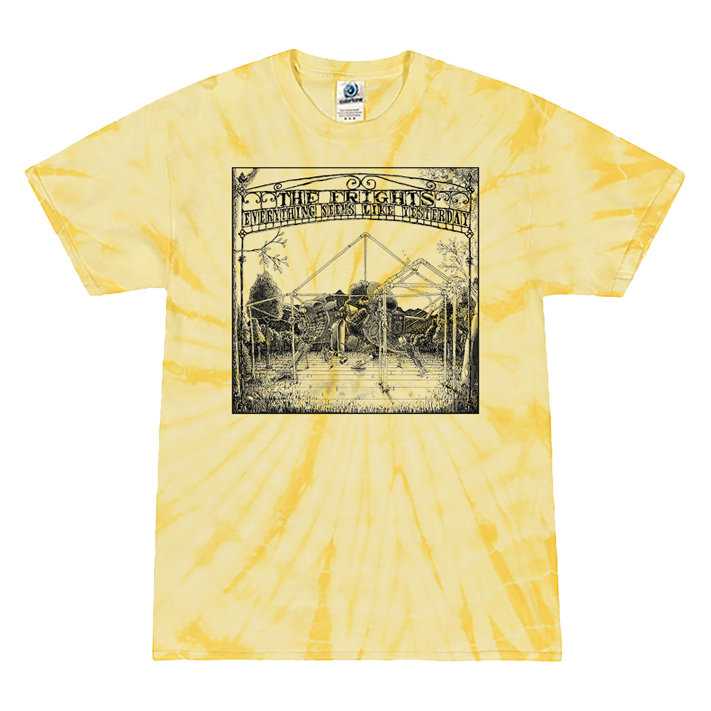 the-frights-yesterday-tee-t-shirt-jaune-tie-dye image 1