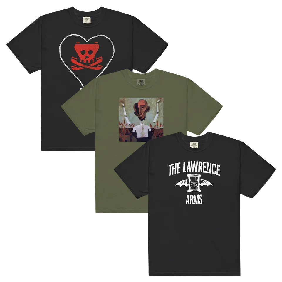 lot-3-t-shirts-alkaline-trio-hot-water-music-lawrence-arms image 1