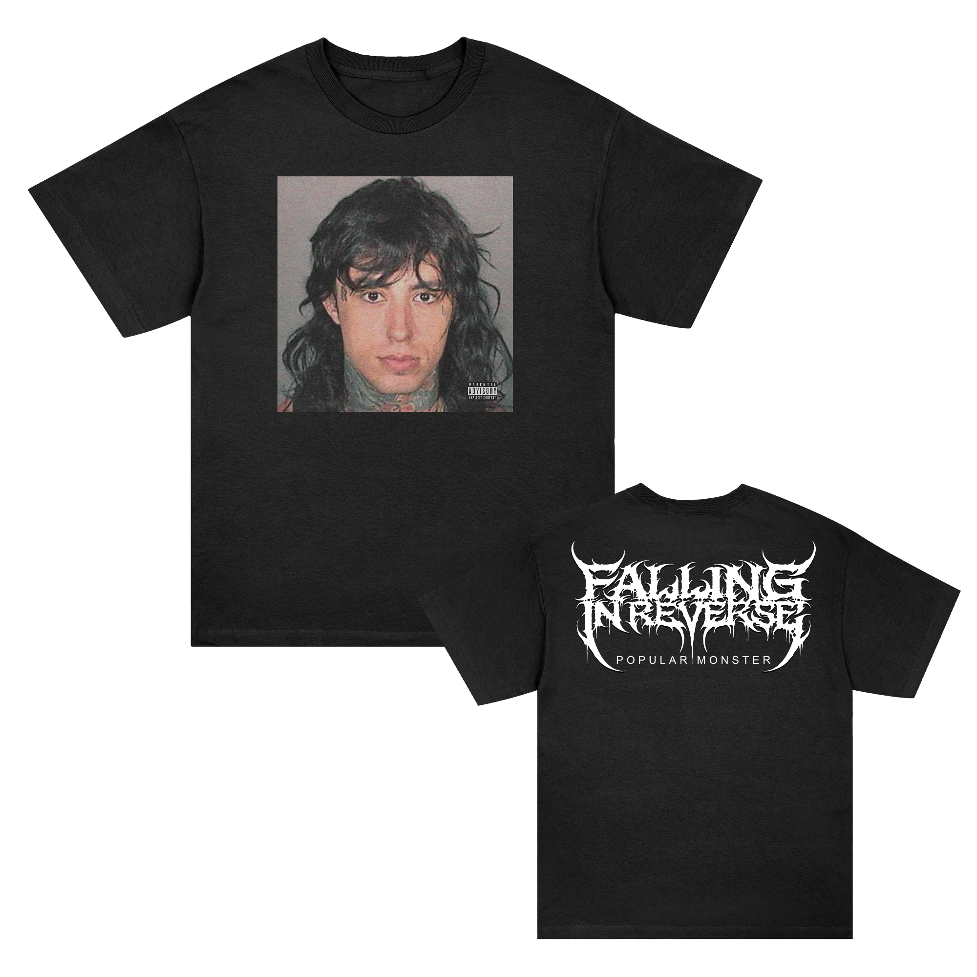 falling-in-reverse-popular-monster-t-shirt-noir-coton image 1