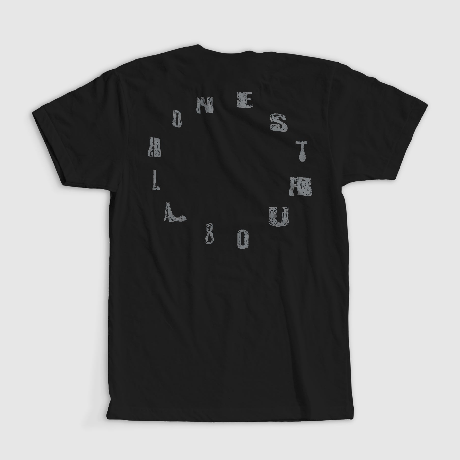 dais-space-afrika-honest-labour-t-shirt-noir-deux-faces image 1