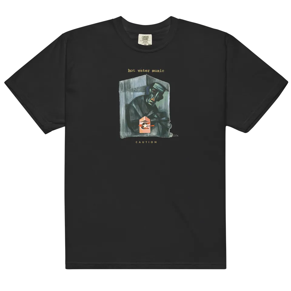hot-water-music-caution-t-shirt-noir-coton-album image 1
