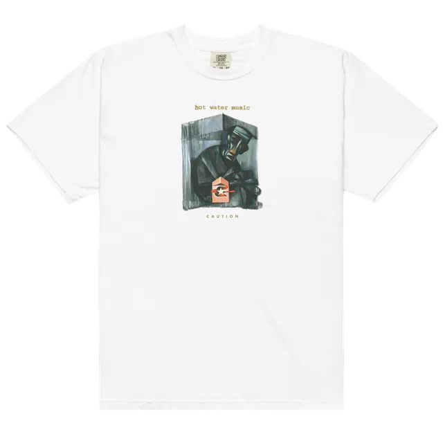 joyce-manor-caution-t-shirt-blanc-coton image 1