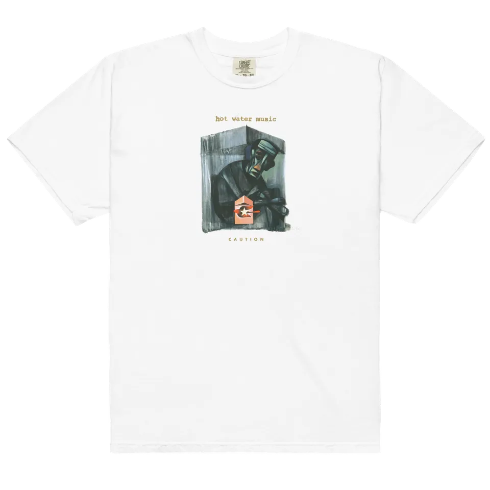 joyce-manor-caution-t-shirt-blanc-coton image 1