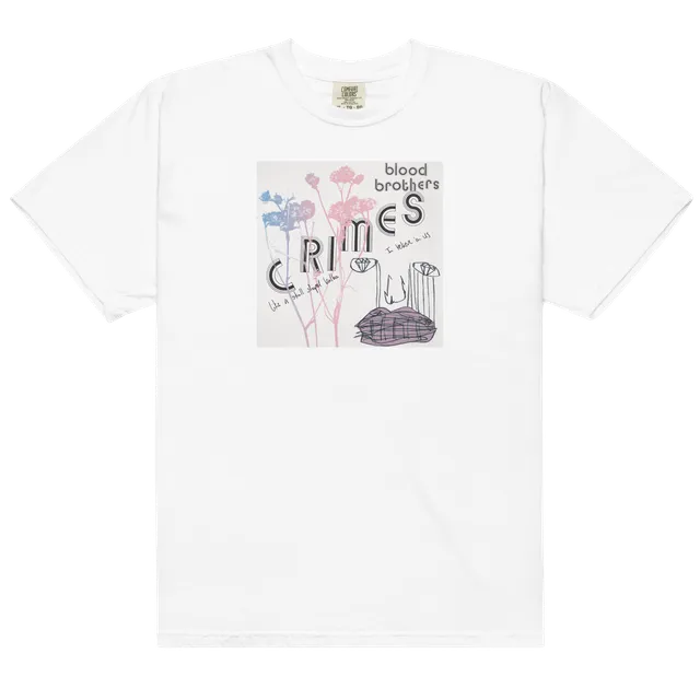 blood-brothers-crimes-t-shirt-blanc-coton-s-4xl image 1