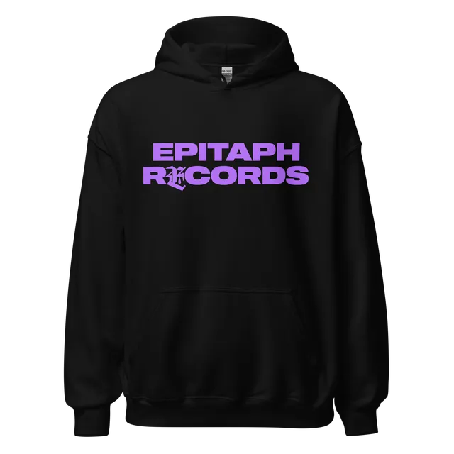 epitaph-records-logo-hoodie-sweat-capuche-noir-coton image 1
