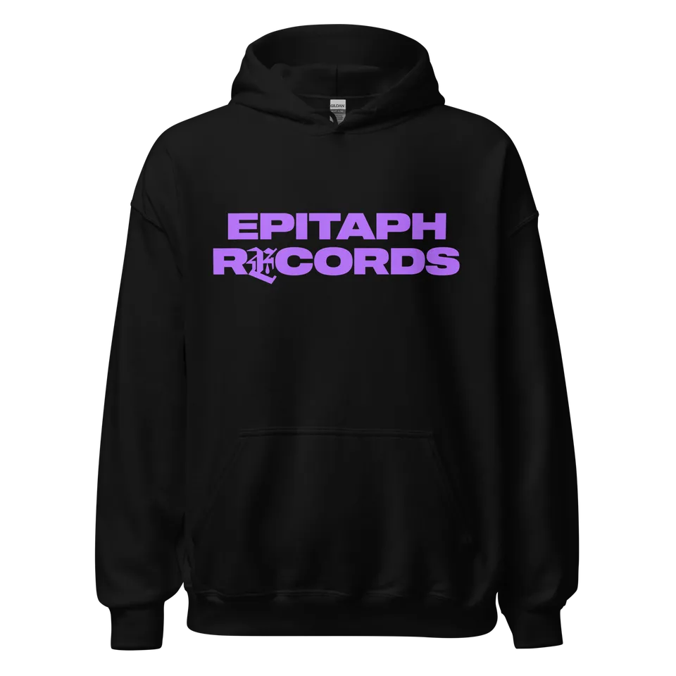 epitaph-records-logo-hoodie-sweat-capuche-noir-coton image 1