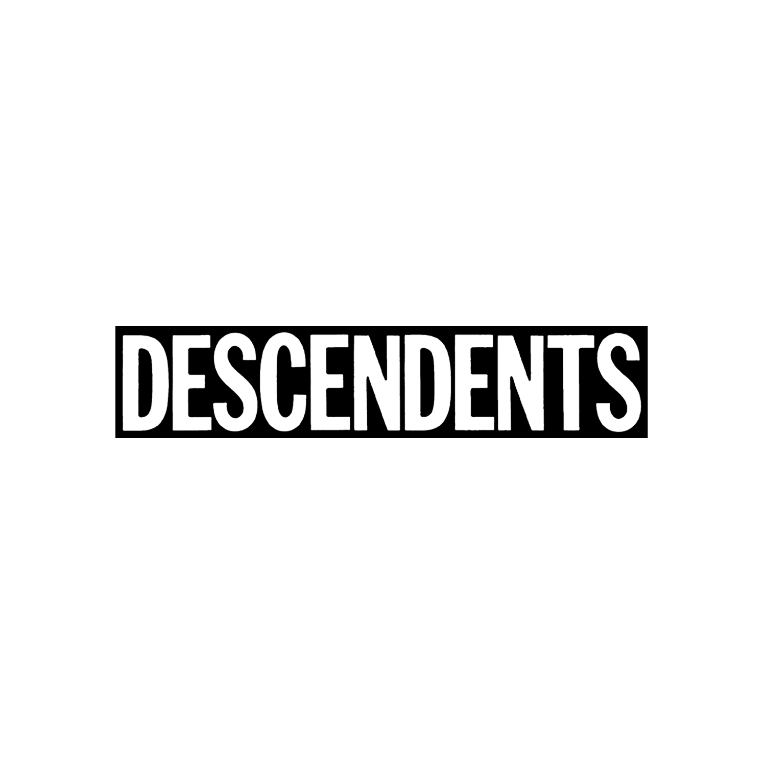 descendents-logo-sticker-noir-blanc-1-5-x-7-pouces image 1