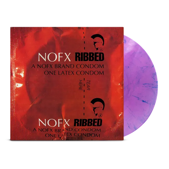 nofx-ribbed-lp-vinyle-violet-bleu-translucide image 1