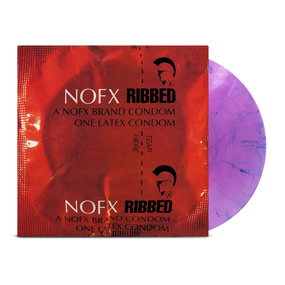 nofx-ribbed-lp-vinyle-violet-bleu-translucide image 1
