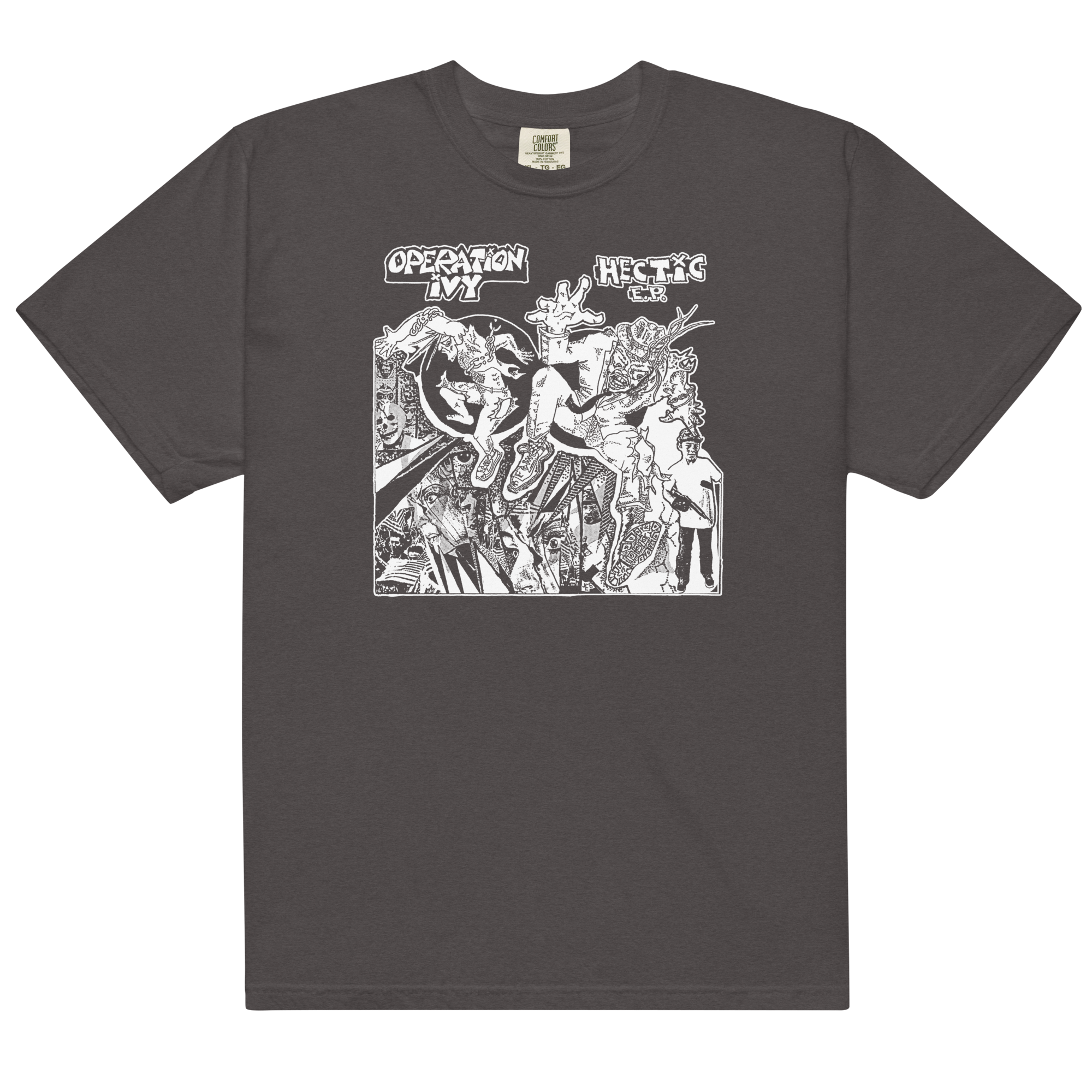 epitaph-hectic-t-shirt-gris-fonc-coton-manches-courtes image 1