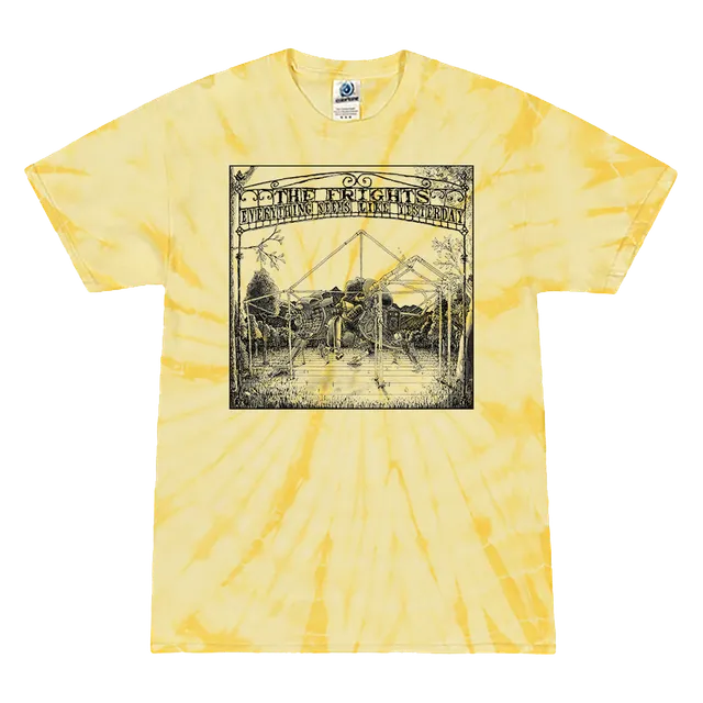 the-frights-yesterday-tee-t-shirt-jaune-tie-dye image 1