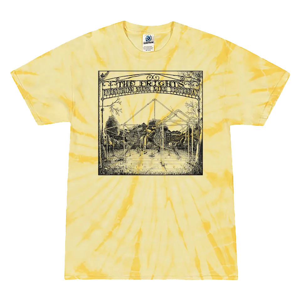the-frights-yesterday-tee-t-shirt-jaune-tie-dye image 1