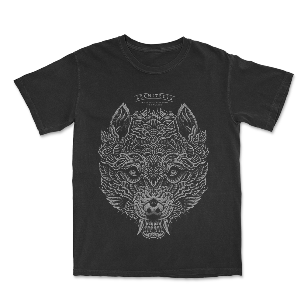 architects-wolf-t-shirt-noir-coton-metalcore-taille-s-2xl image 1
