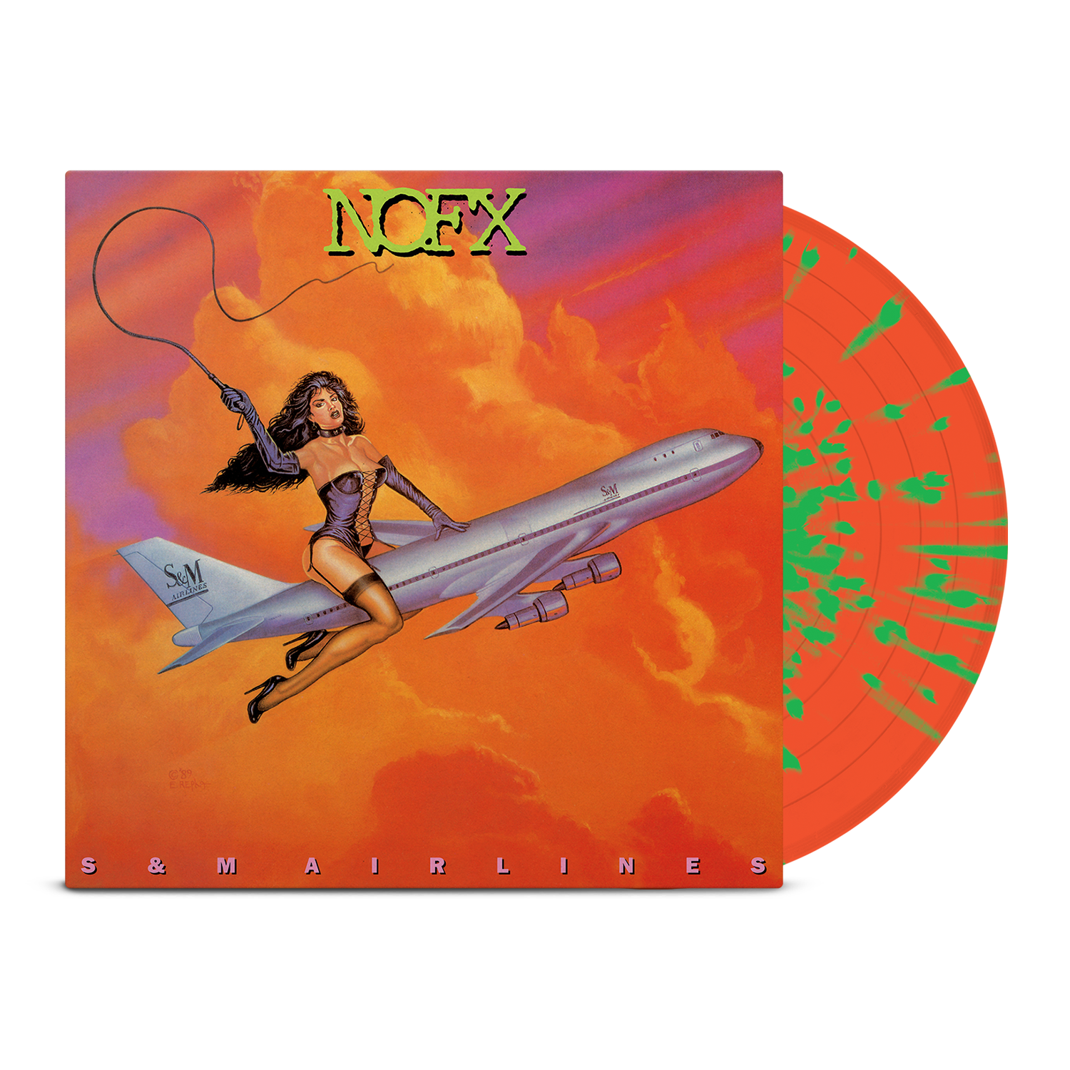nofx-s-m-airlines-vinyle-lp-orange-splatter-collector image 1