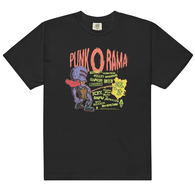 punk-o-rama-vol-2-t-shirt-noir-coton-compilation-punk image 1