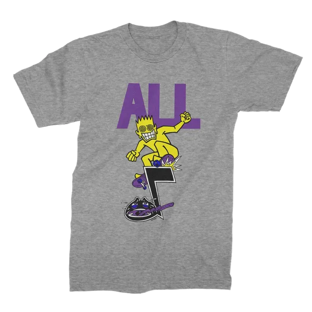 all-skateroy-t-shirt-gris-coton-coupe-standard image 1
