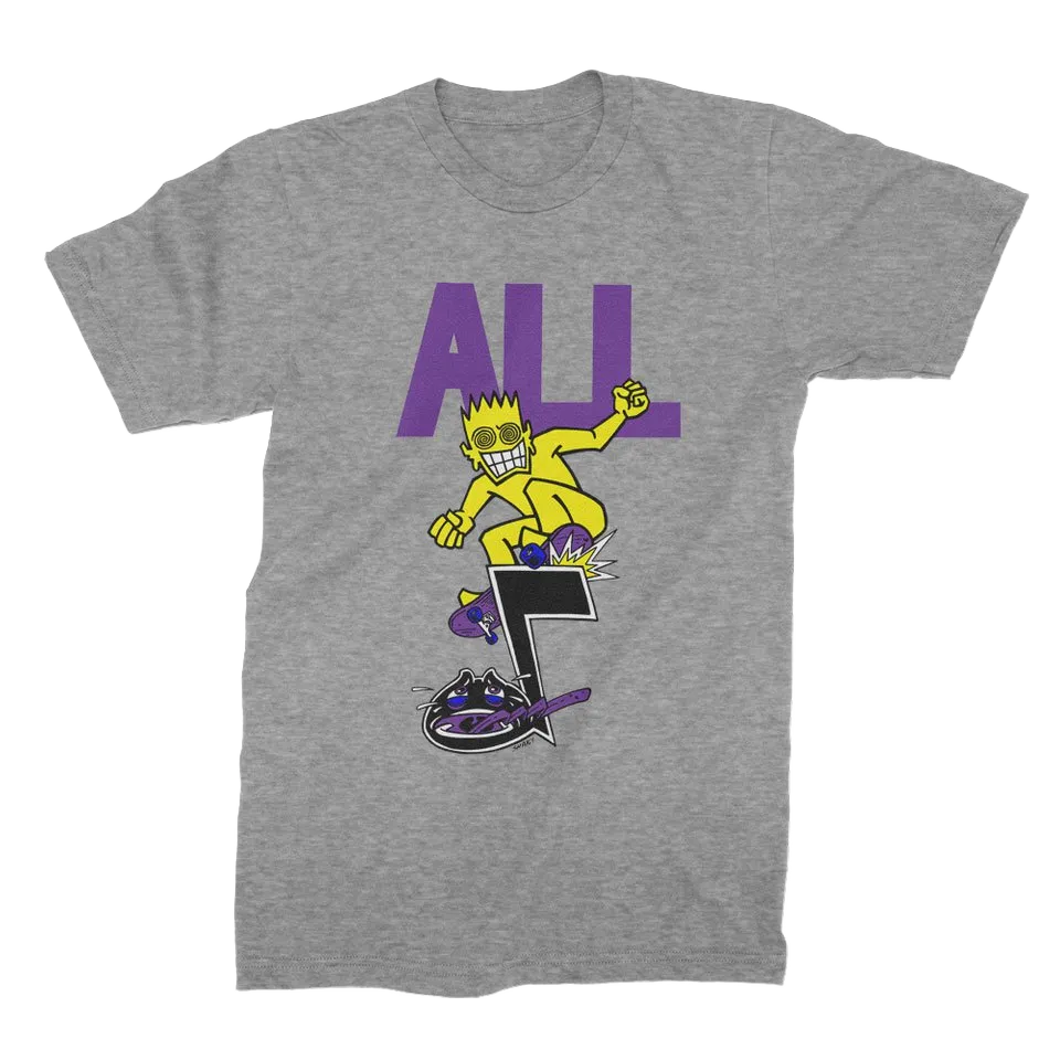 all-skateroy-t-shirt-gris-coton-coupe-standard image 1