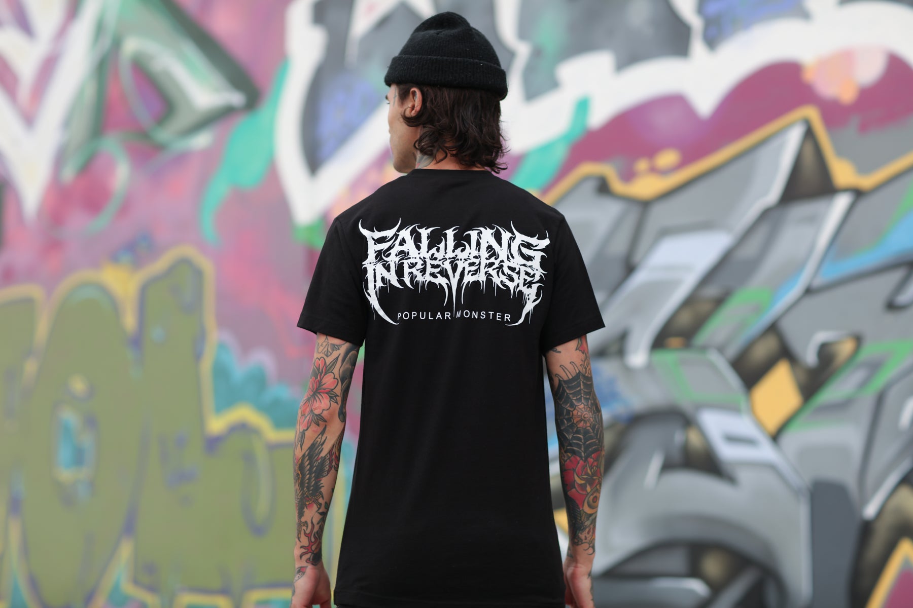 falling-in-reverse-popular-monster-t-shirt-noir-coton image 3