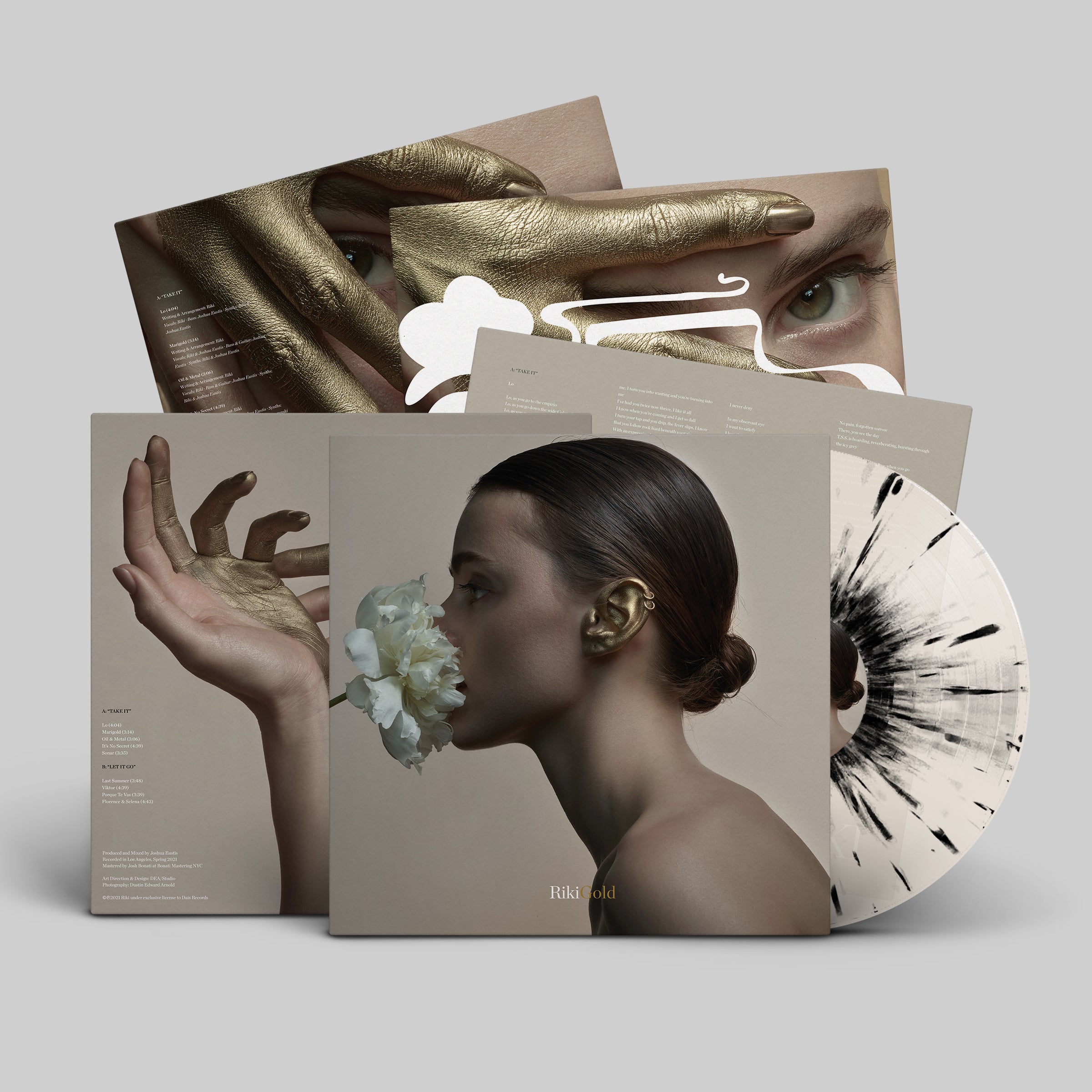 riki-gold-vinyle-lp-rouge-red-in-clear-synth-pop image 3