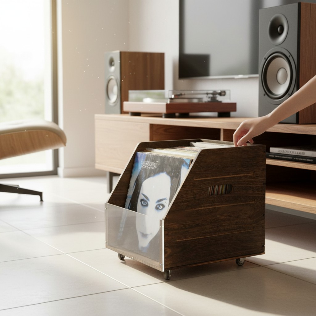 cleangroove-groovebox-lp-v2-caisse-vinyle-80-disques-bois-vieilli image 6