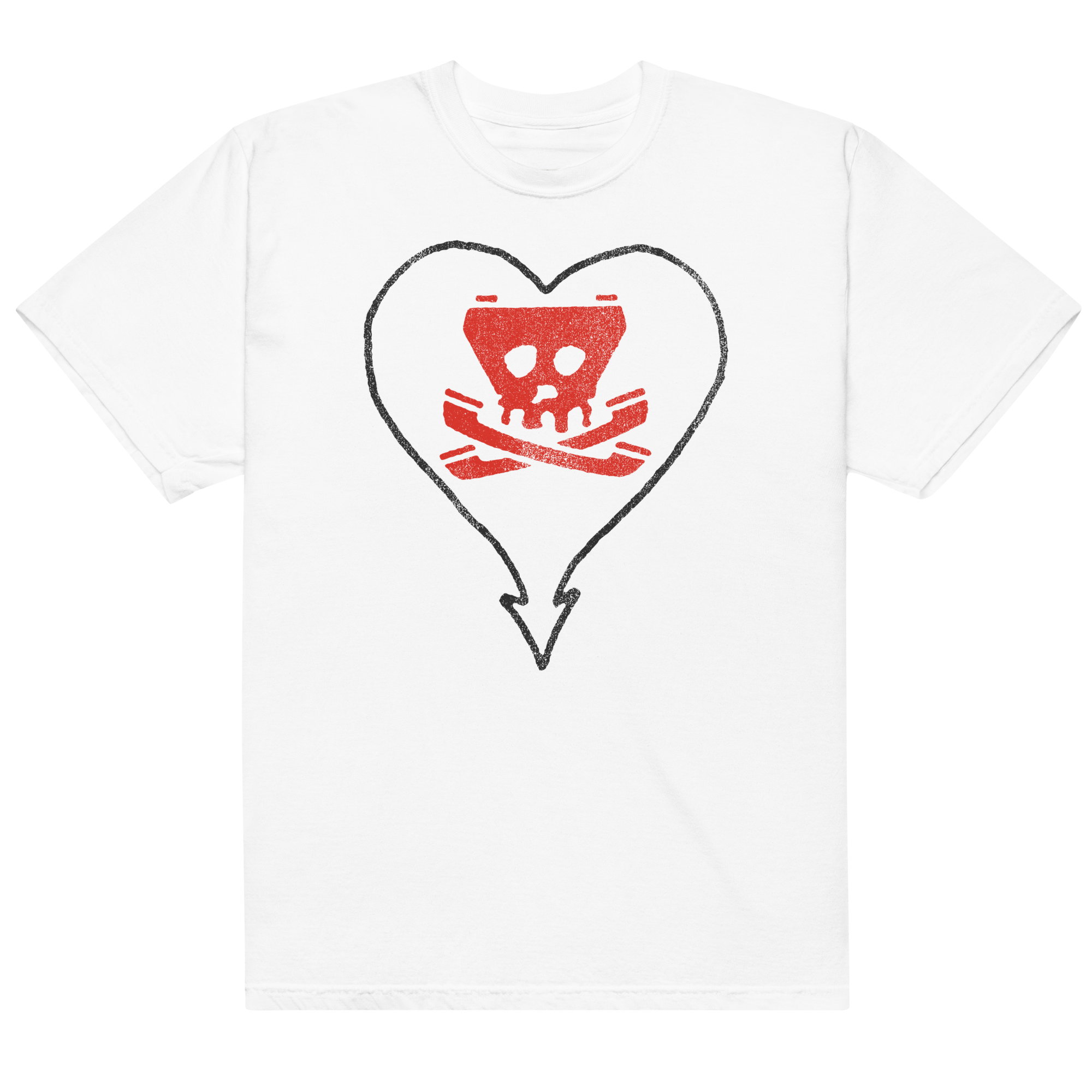 alkaline-trio-heartskull-tone-t-shirt-blanc-coton image 1