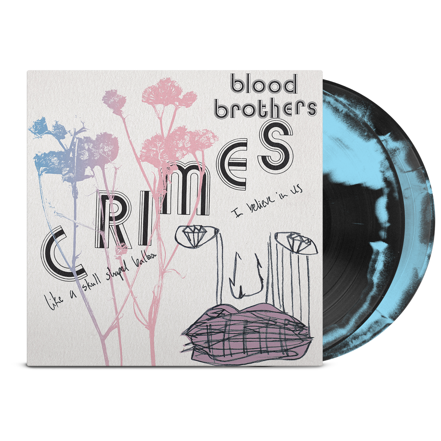 blood-brothers-crimes-2xlp-vinyle-collector-noir-bleu-b-b image 1