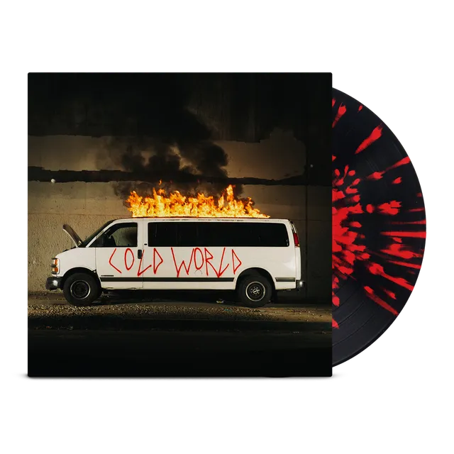 epitaph-death-lens-cold-world-vinyle-splatter-noir-rouge image 1